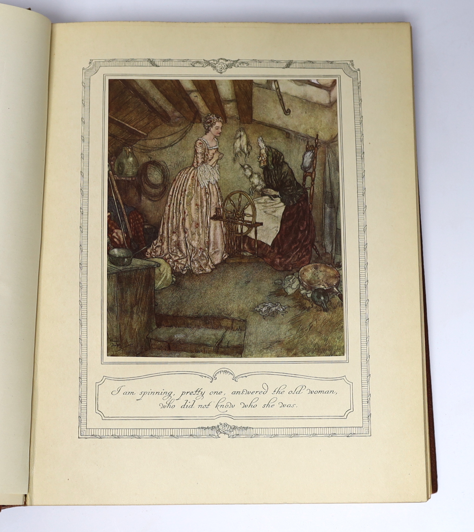 Quiller Couch, Sir Arthur - The Sleeping Beauty and Other Fairy Tales....illustrated by Edmund Dulac. First Trade Edition. 30 captioned coloured plates, mounted within decorated borders, and some text decorations; publis